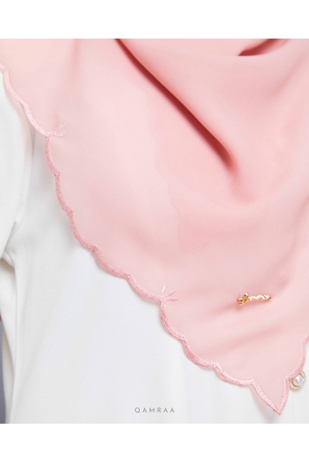 BAWAL SULAM INTAN (BUNGA) DEEP PEACH PUFF